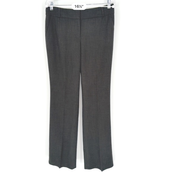 LOFT Julie Boot Cut Trousers Charcoal Gray Women's 6 Career Pants Academia 98-07 - Picture 8 of 13
